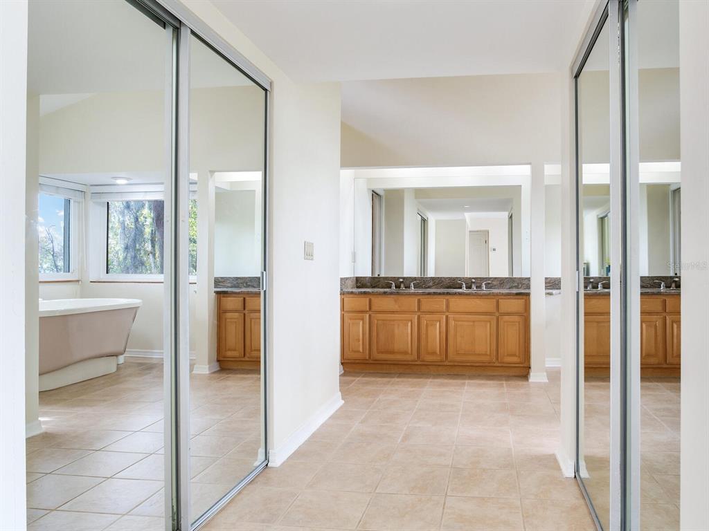 18120 Wayne Road Odessa, FL 33556 - Photo 58 of 100 a bathroom with a tub a sink and a mirror