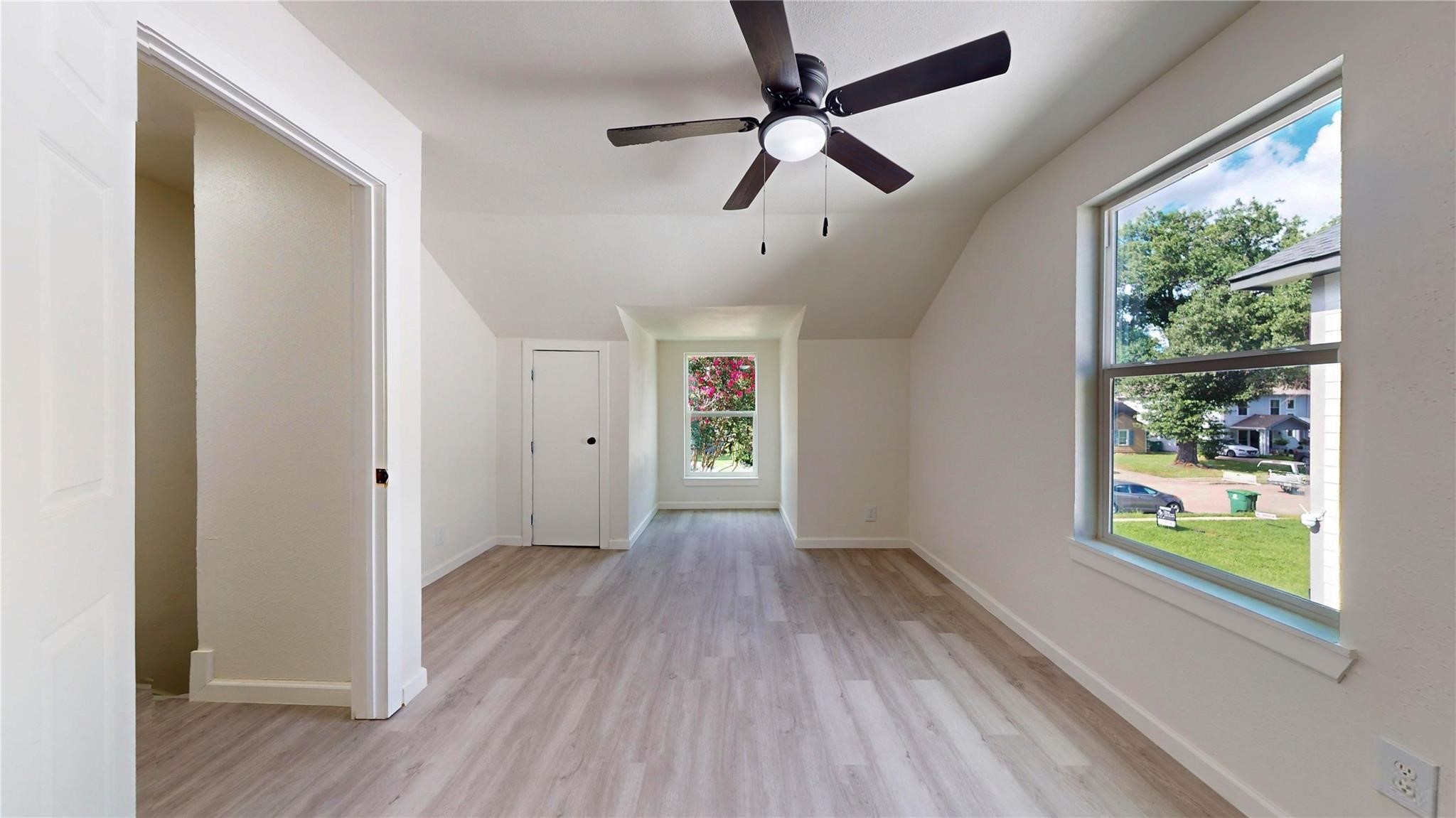3806 Cosby Street Houston, TX 77021 - Photo 28 of 48 a view of empty room with wooden floor and fan