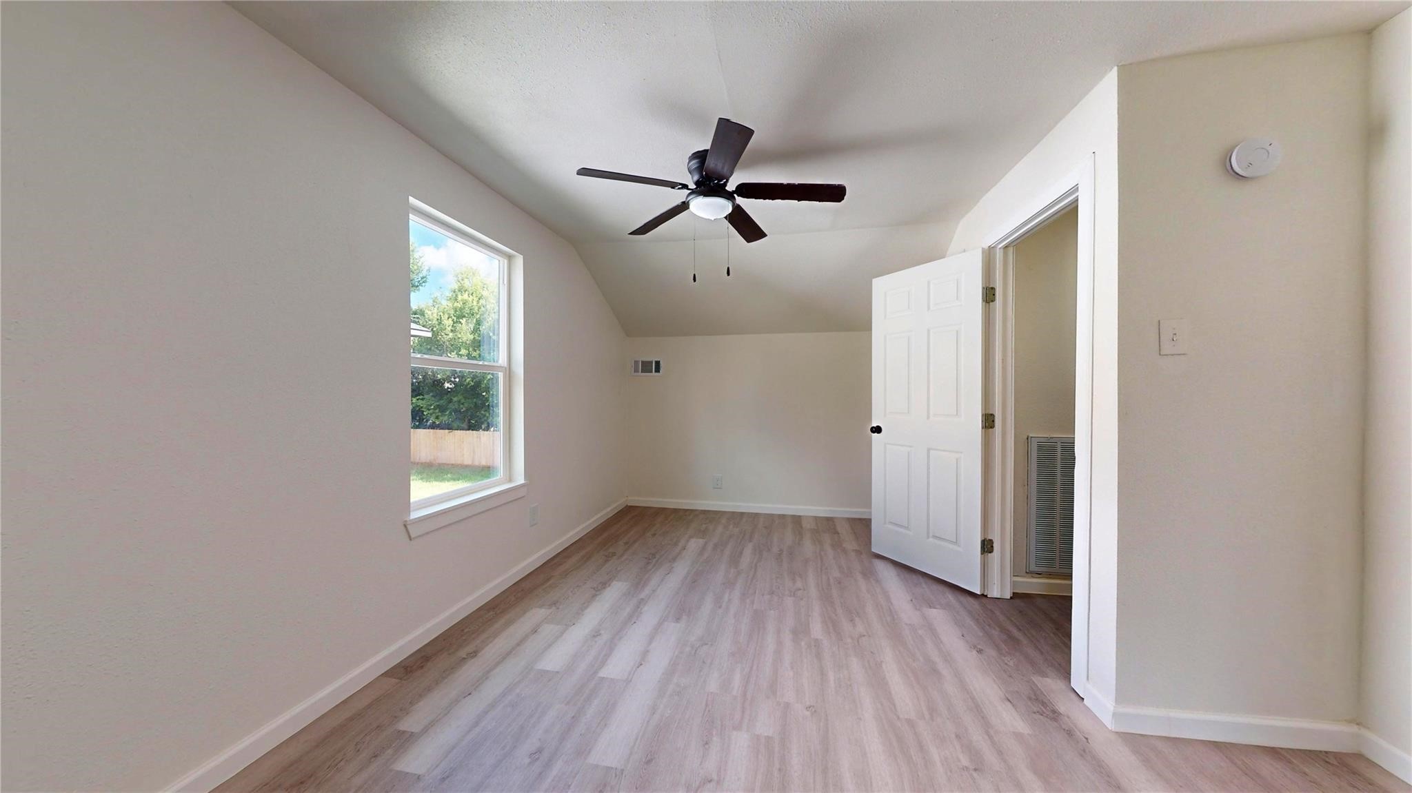 3806 Cosby Street Houston, TX 77021 - Photo 30 of 48 a view of empty room with wooden floor and fan