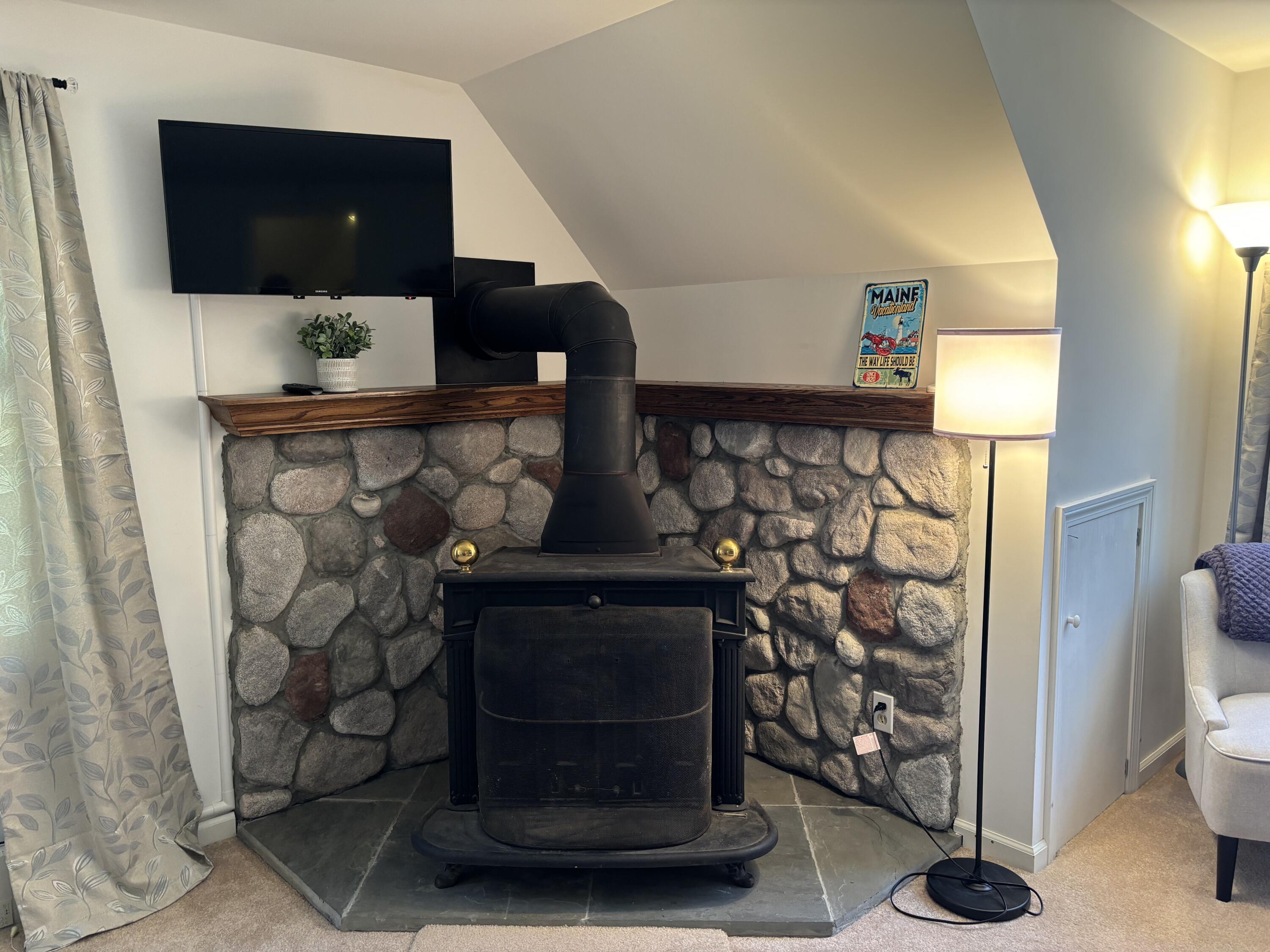 49 Rays Road Lincolnville, ME 04849 - Photo 14 of 16 2nd Floor Wood Stove