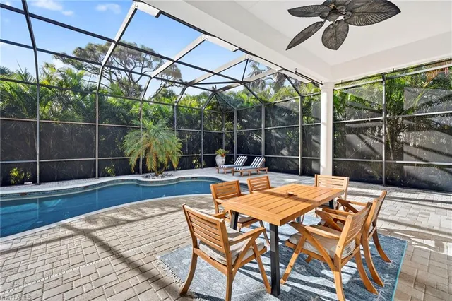 a outdoor view with a sitting space