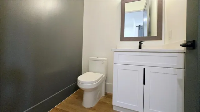 a view of a bathroom with a bath tub