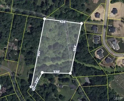 a bird view of a house