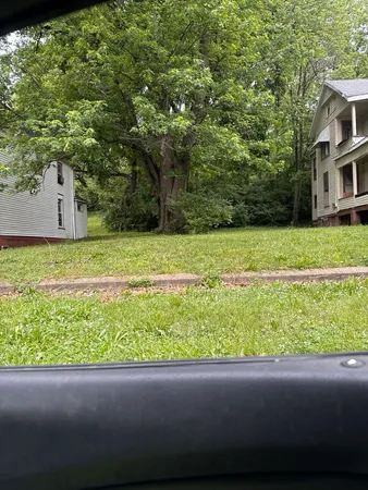 a view of a yard with a small yard