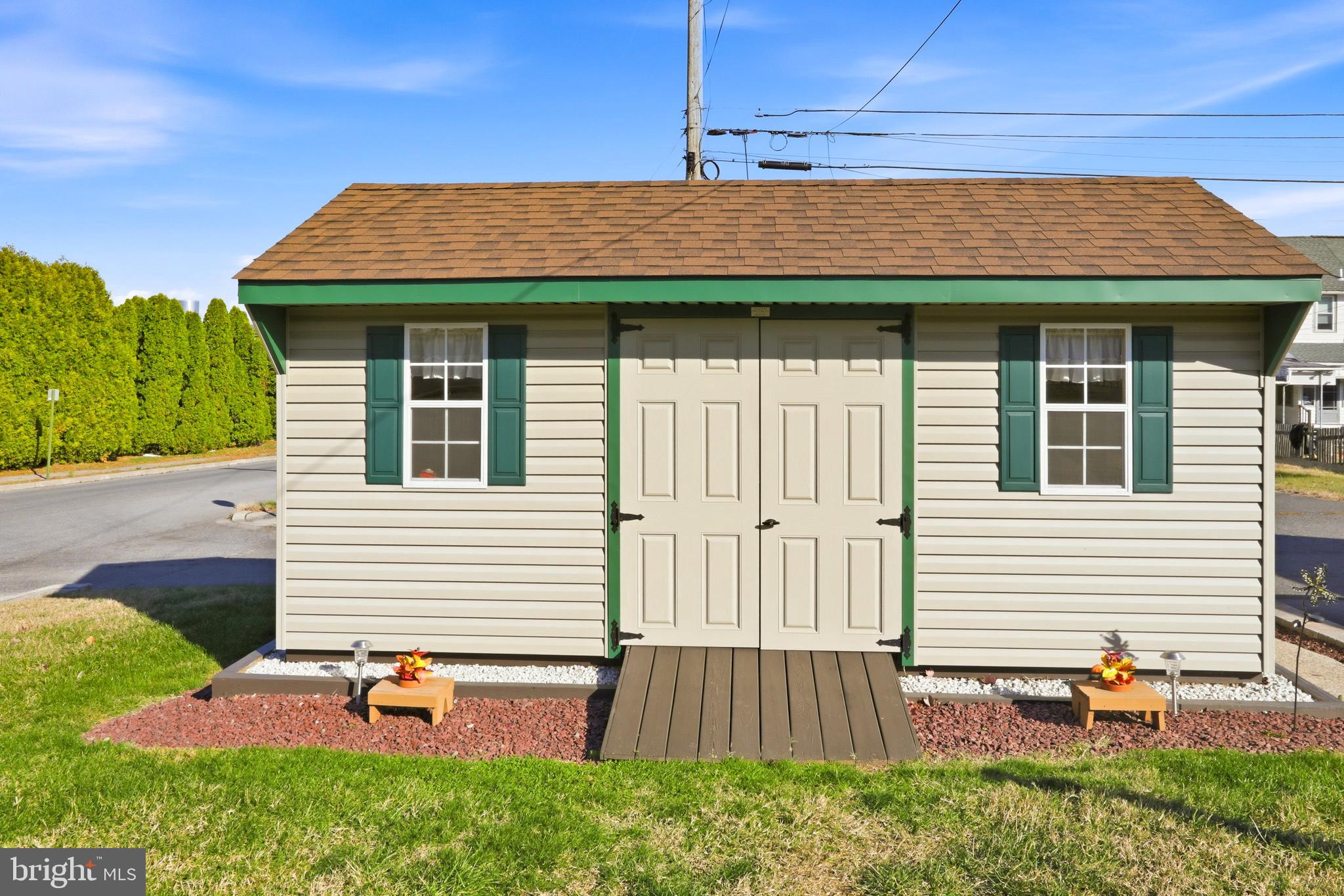 643 West 3rd Street Birdsboro, PA 19508 - Photo 23 of 28 a front view of a house with a yard and seating space