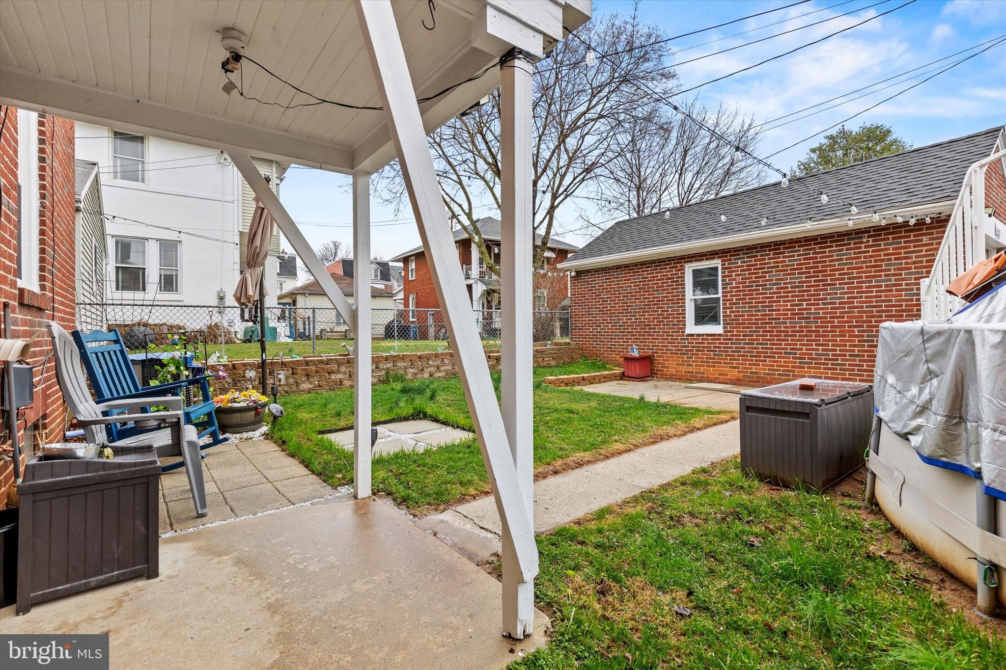 33 North Adams Street York, PA 17404 - Photo 32 of 42 a front view of a house with garden and patio