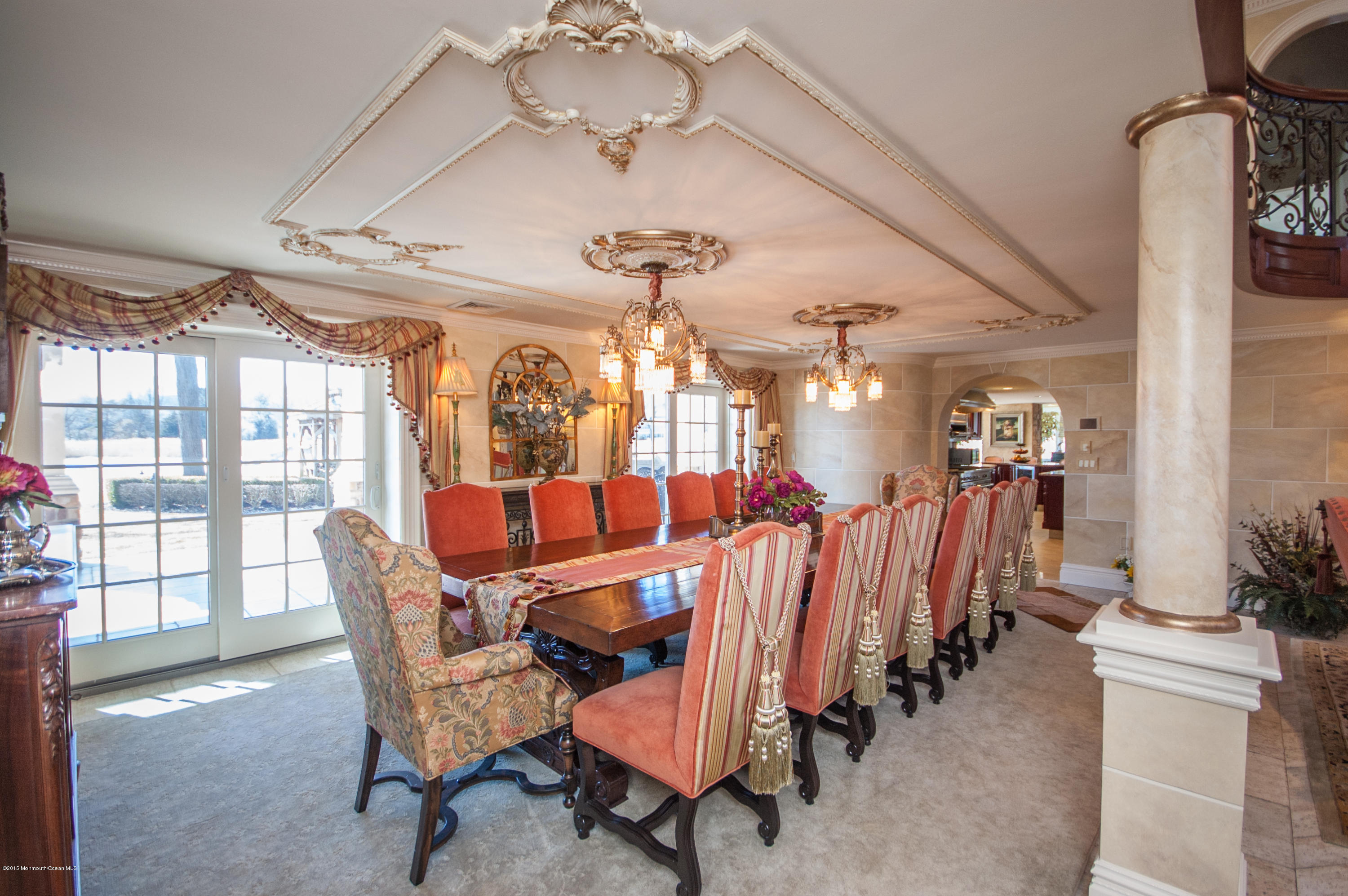 112 Hartshorne Road Middletown, NJ 07760 - Photo 22 of 86 a view of a dining room with furniture and chandelier