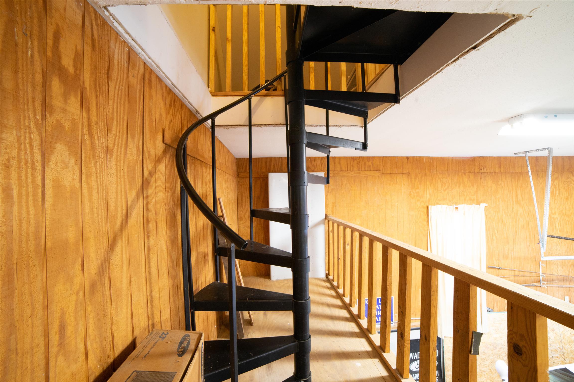 2190 Glencoe Road Culleoka, TN 38451 - Photo 20 of 30 Custom Spiral Staircase that Leads to Upstairs.