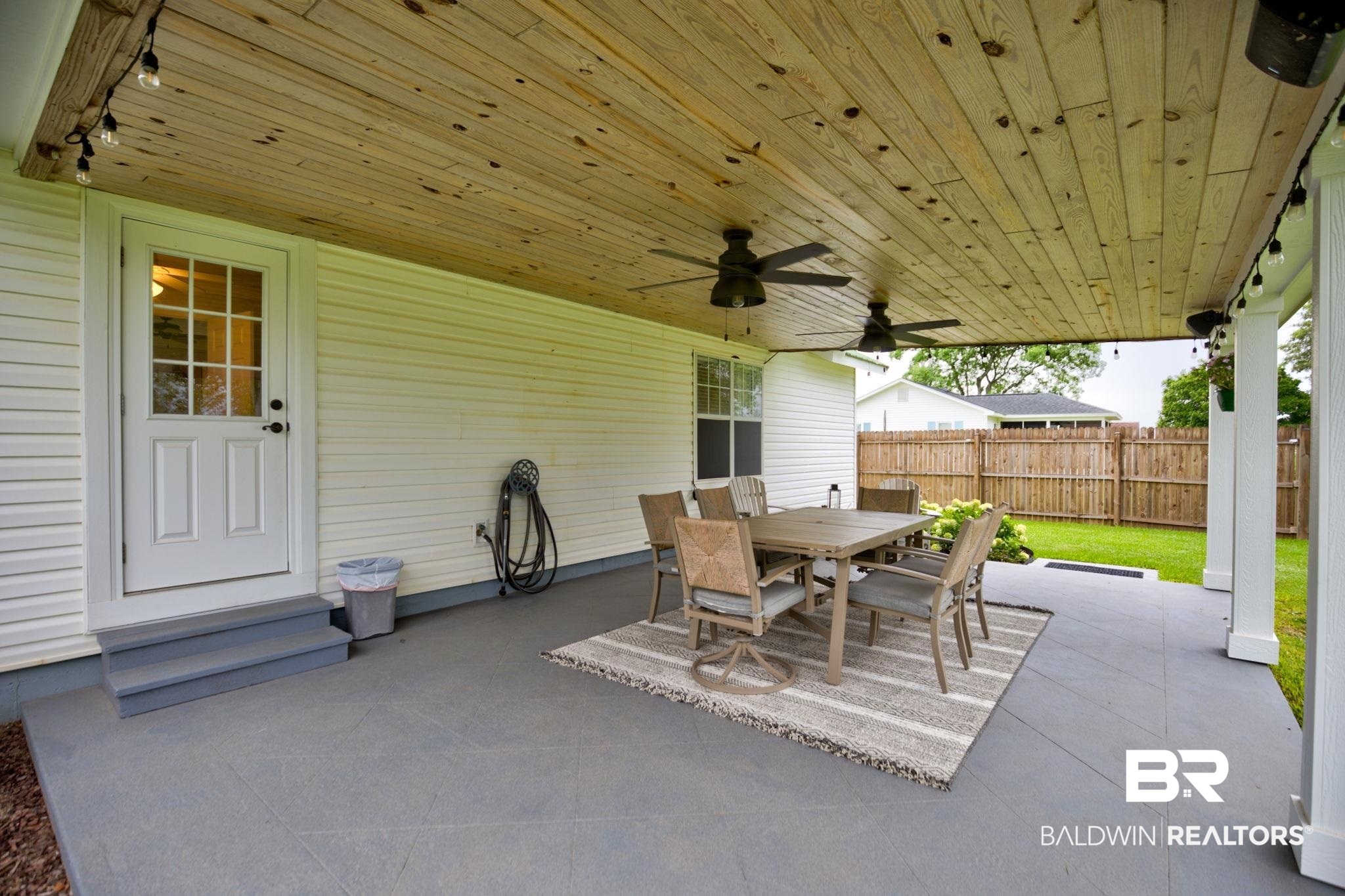 18732 Fairground Road Robertsdale, AL 36567 - Photo 38 of 46 View of patio / terrace with ceiling fan