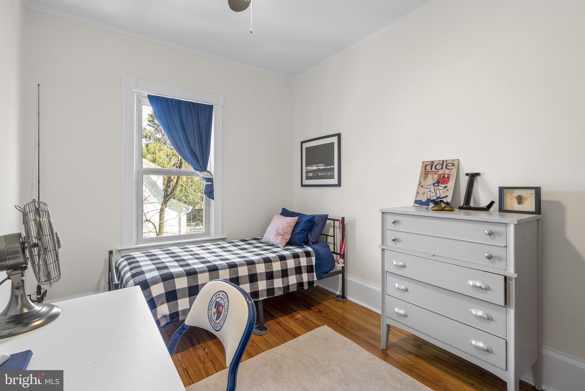 212 Dearborn Avenue Silver Spring, MD 20901 - Photo 28 of 42 Upper Level 2nd Bedroom with hardwood floors