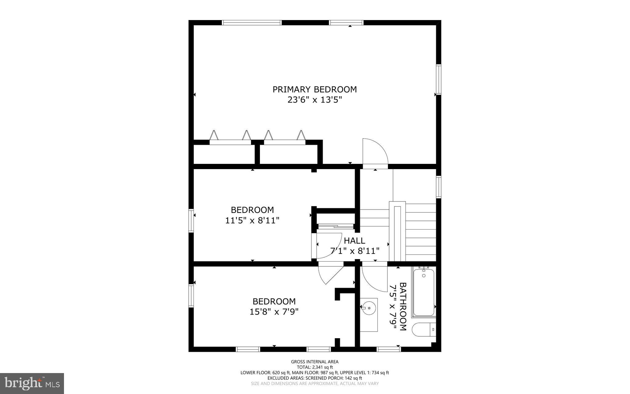212 Dearborn Avenue Silver Spring, MD 20901 - Photo 41 of 42 Upper Level Floor Plans