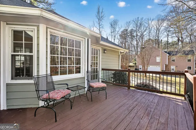 a view of a park with tree s