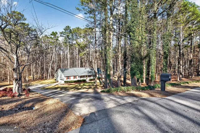 a aerial view of a house