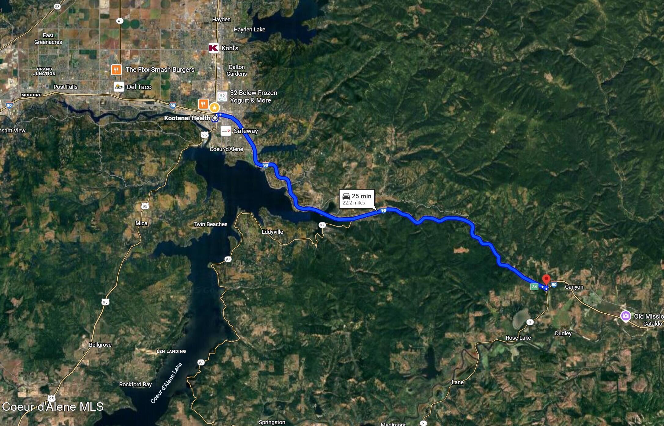 22090 State Highway 3 Cataldo, ID 83810 - Photo 63 of 67 distance to Kootenai Health