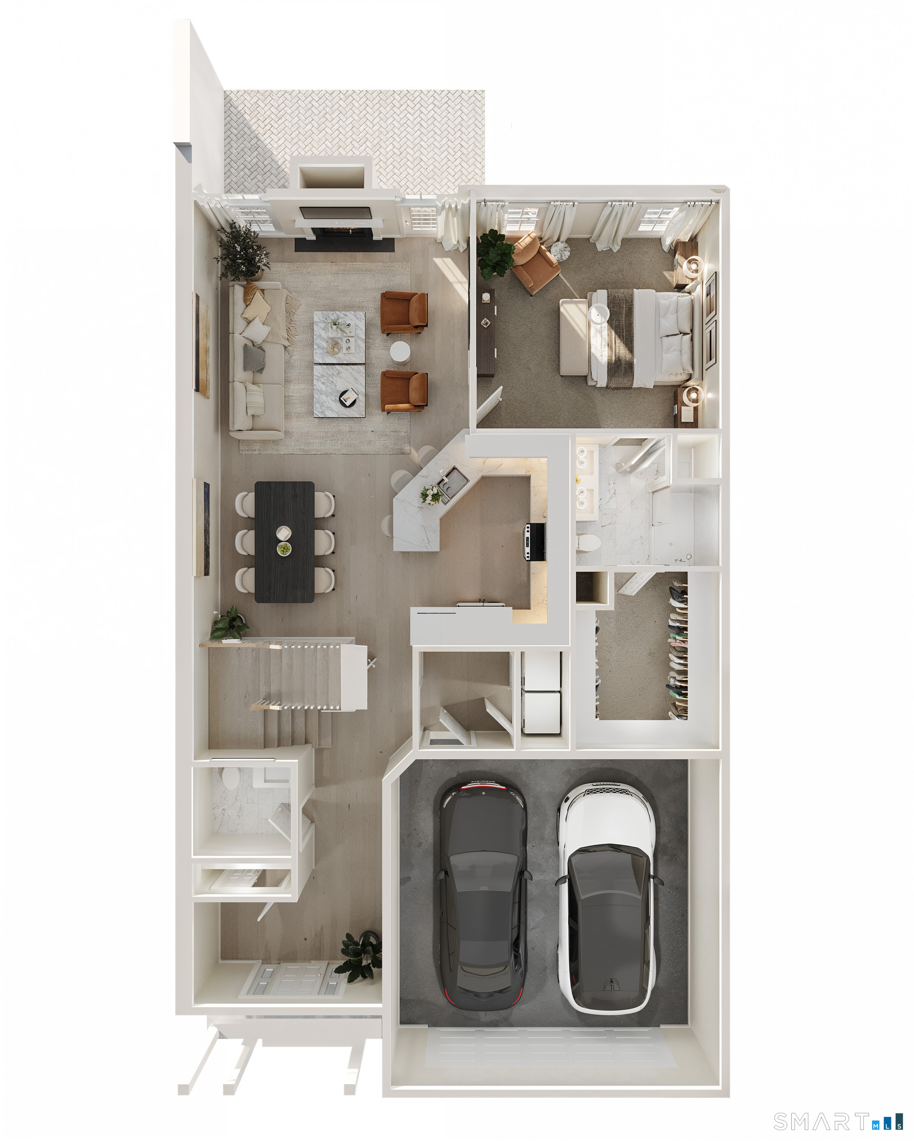 North Benson Road, Unit 56 Middlebury, CT 06762 - Photo 7 of 9 First Floor Layout