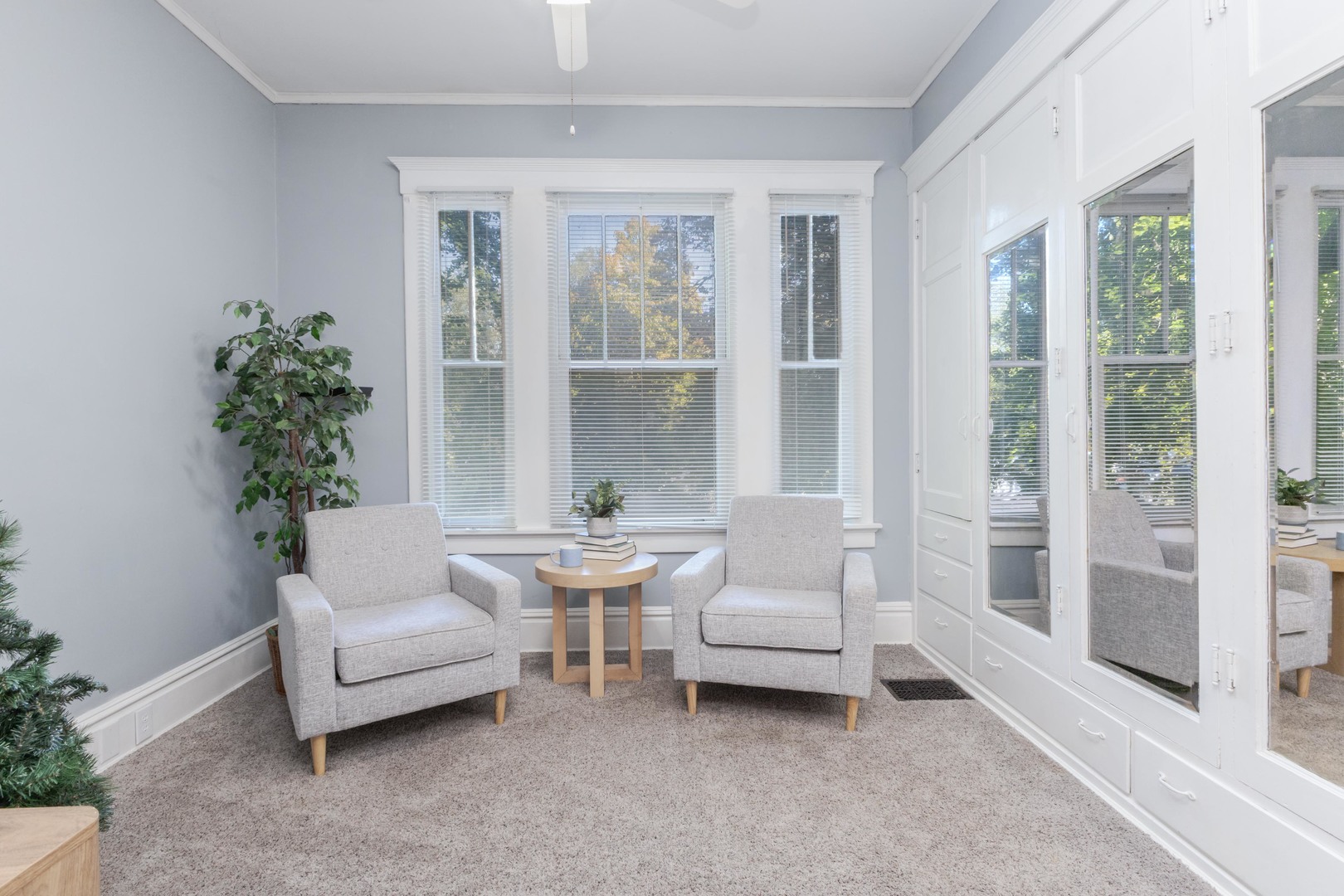 1111 East Grove Street Bloomington, IL 61701 - Photo 31 of 56 a living room with furniture and a potted plant