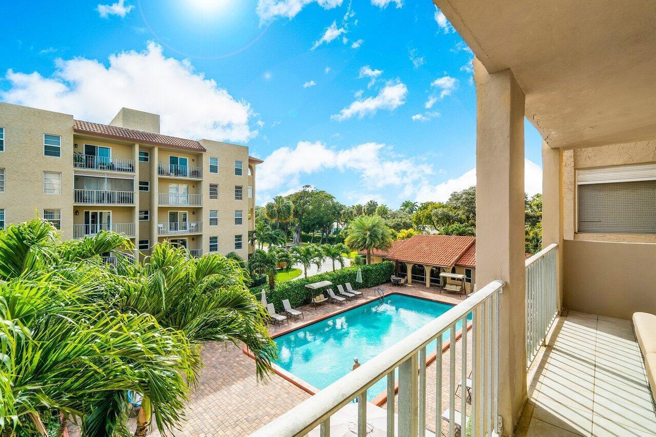 950 Ponce De Leon Road, Unit 207 Boca Raton, FL 33432 - Photo 12 of 36 a view of a balcony with an outdoor space