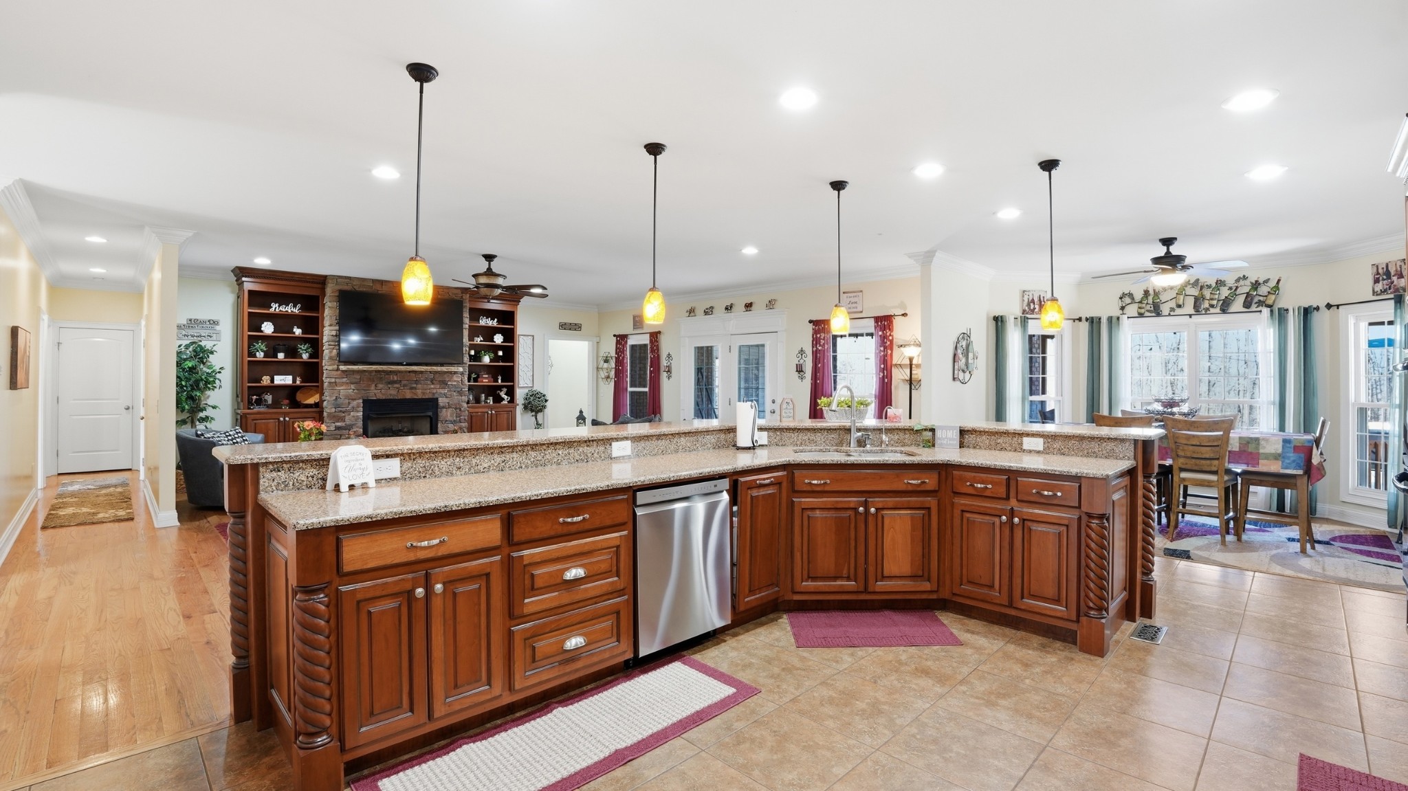 135 Vols Lane Estill Springs, TN 37330 - Photo 12 of 56 a large kitchen with lots of counter and sink
