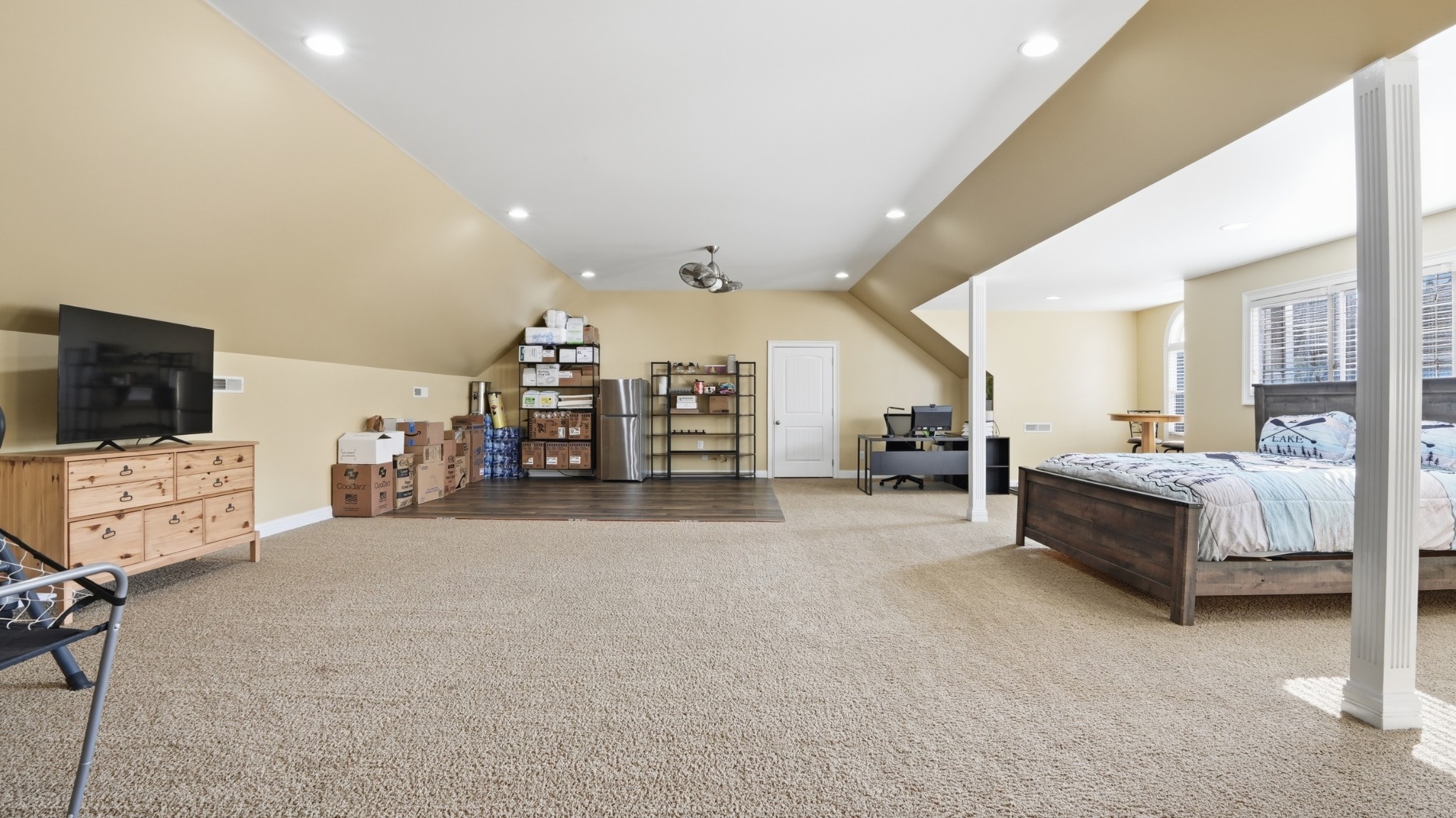 135 Vols Lane Estill Springs, TN 37330 - Photo 30 of 56 a living room with furniture and a flat screen tv