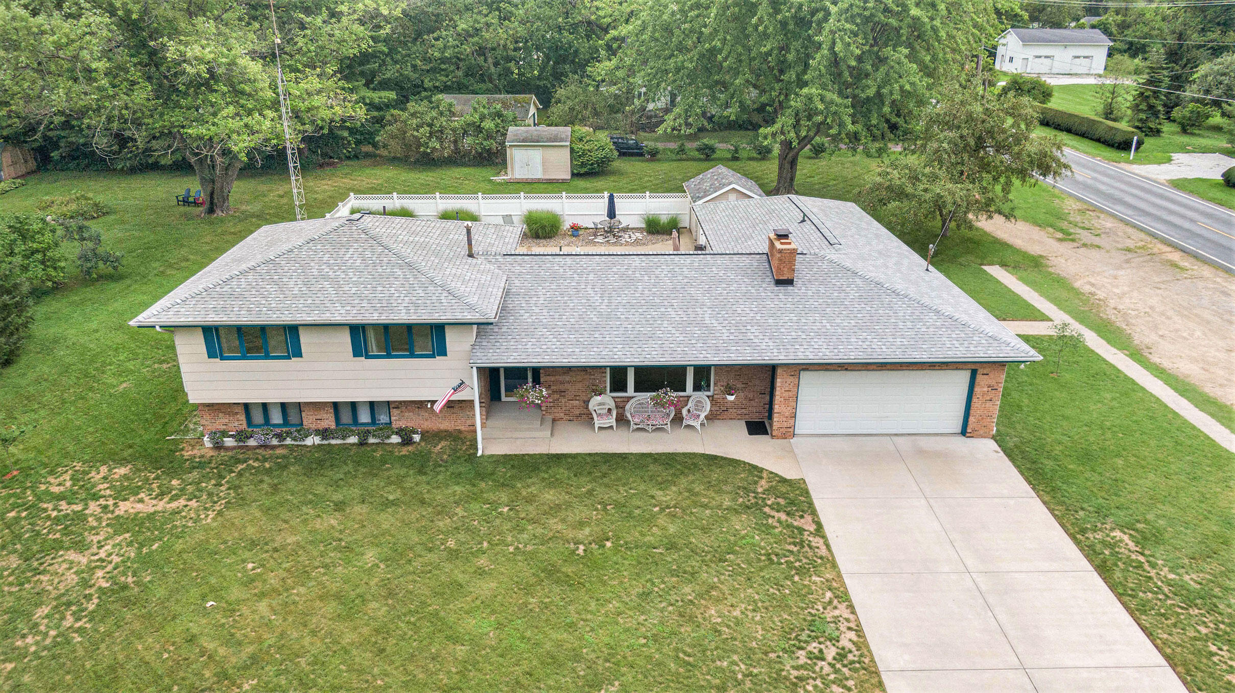 12891 Flynn Road Sawyer, MI 49125 - Photo 3 of 39 aerial of front