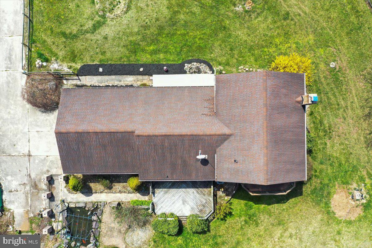 4045 North Stone Road Taneytown, MD 21787 - Photo 41 of 45 an aerial view of a house with a yard and a basket ball court