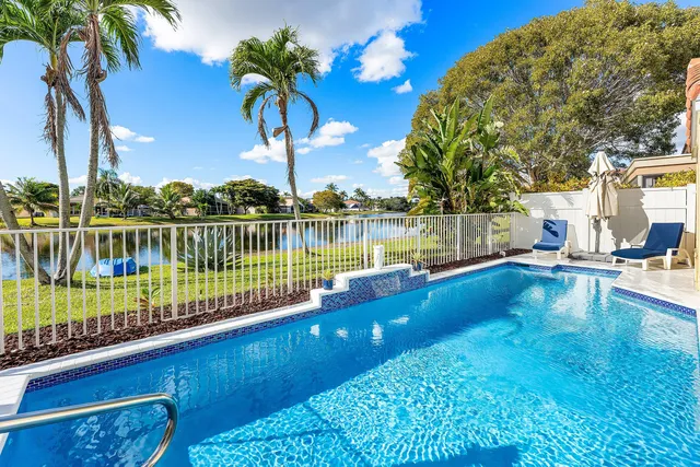 a view of a balcony with lake view
