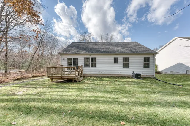 a backyard of a house