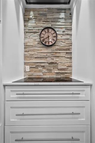 a bed room with a bed and a book shelf