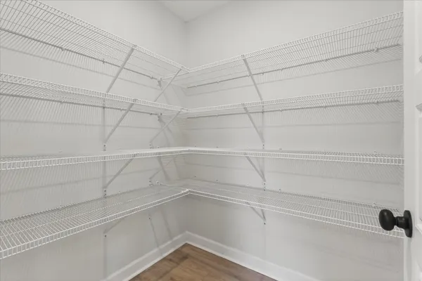 a view of a closet