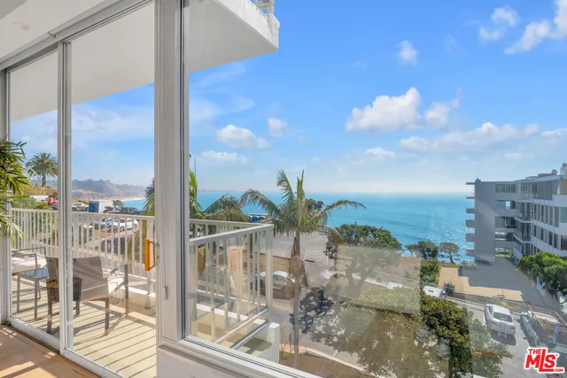 a view of a city from a balcony