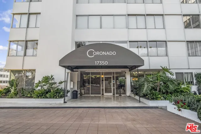 a front view of a building