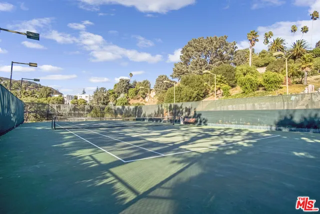 a view of a basketball court