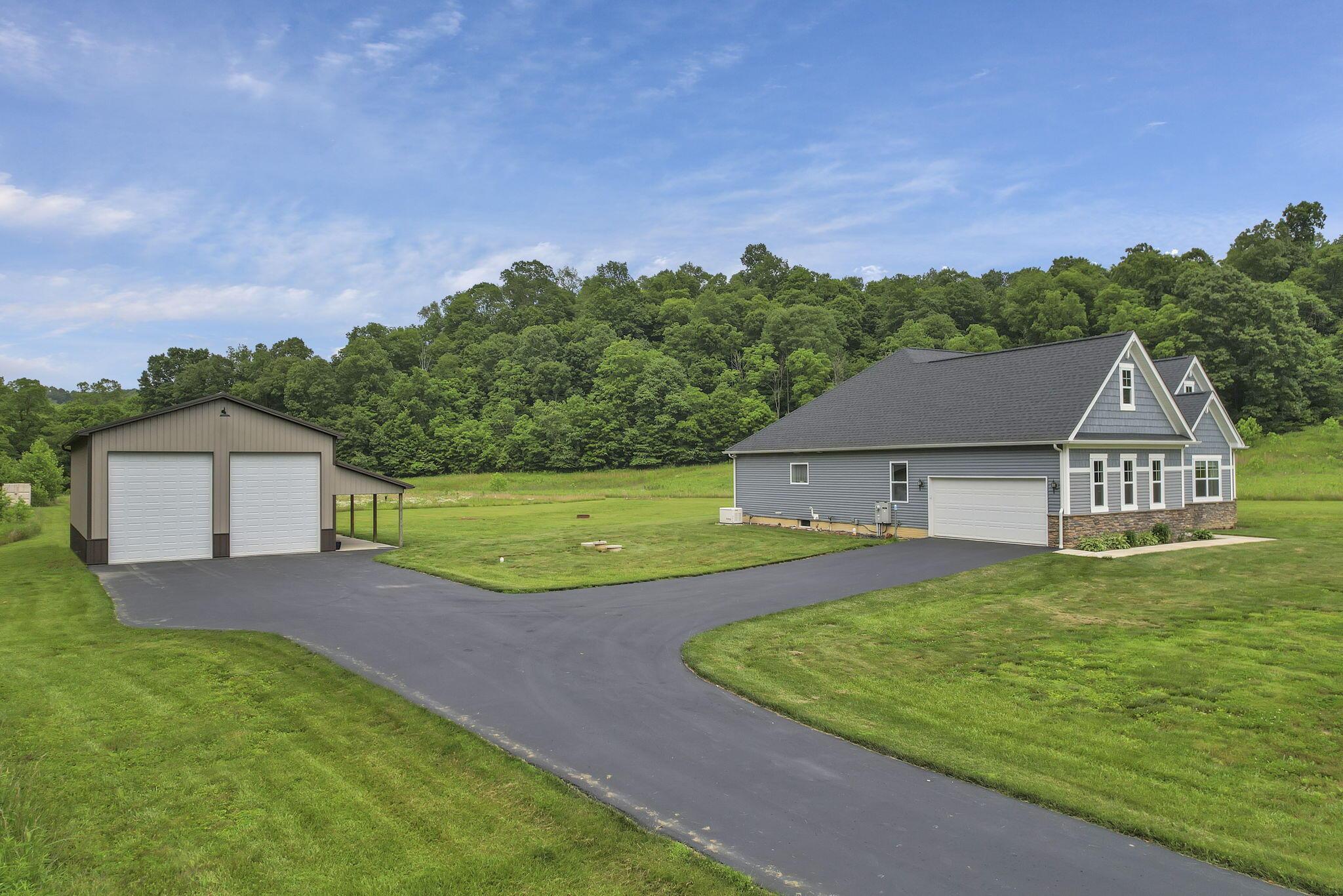 Fully paved driveway