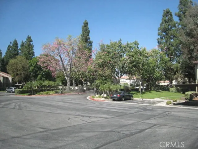a view of street with houses
