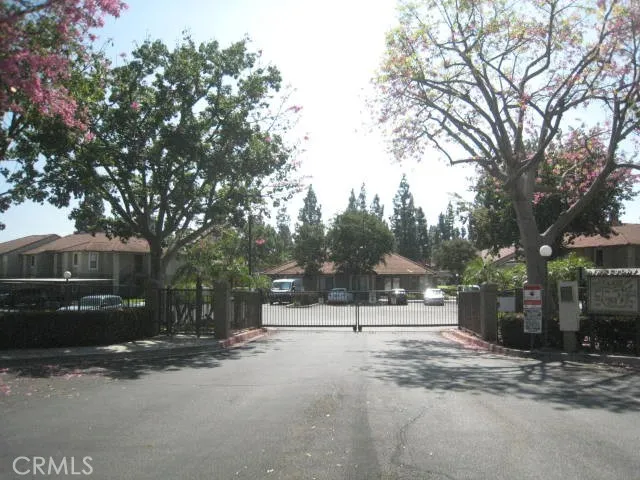 a view of road with trees