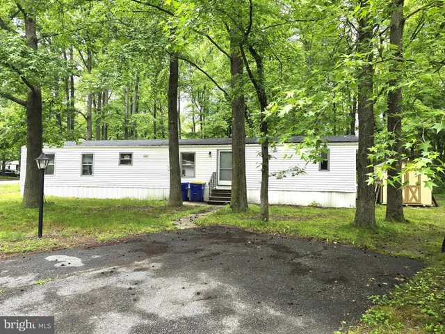 a view of a house with backyard and trees