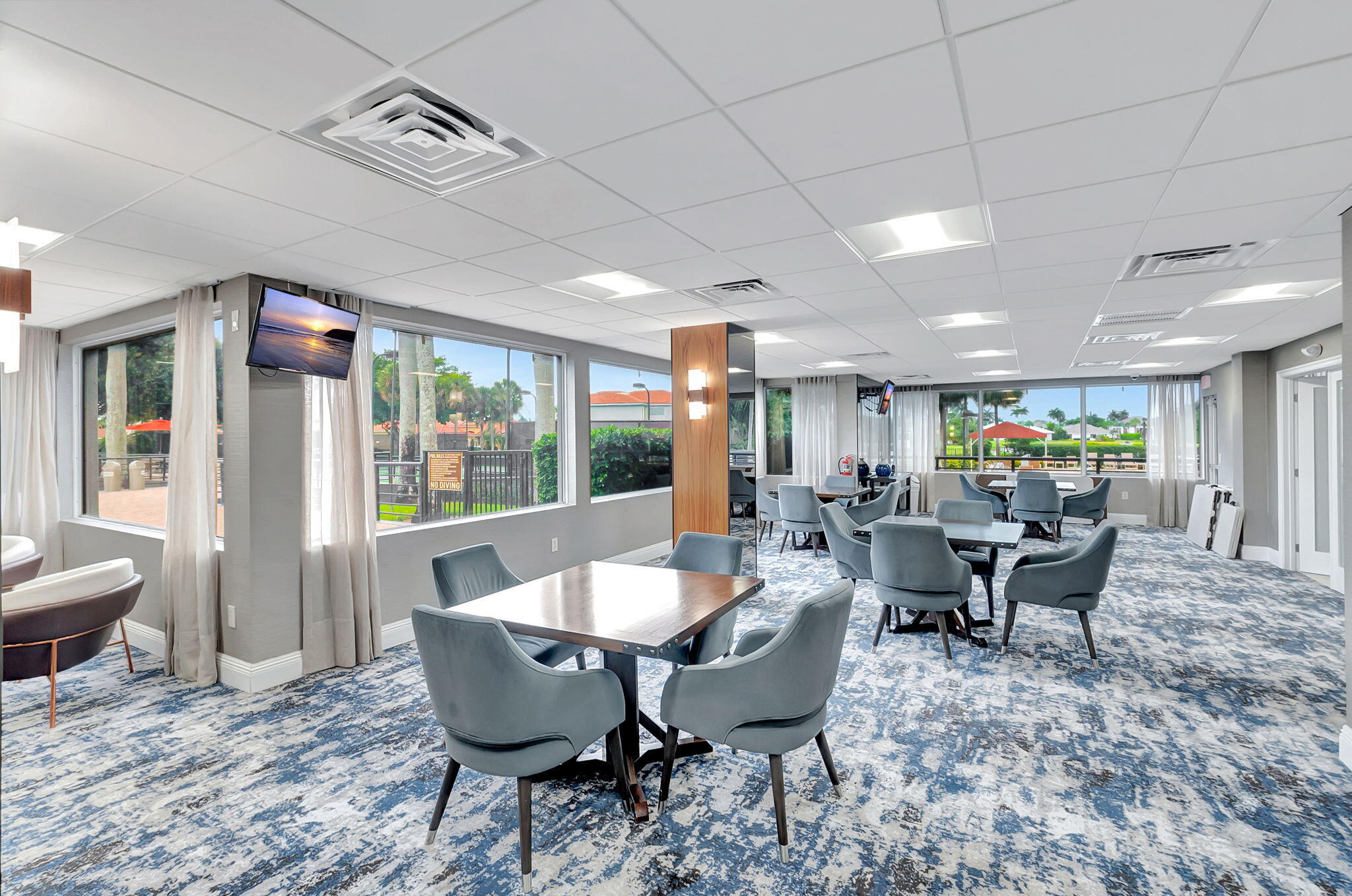 17108 Newport Club Drive Boca Raton, FL 33496 - Photo 30 of 39 a view of a dining room with furniture window and outside view