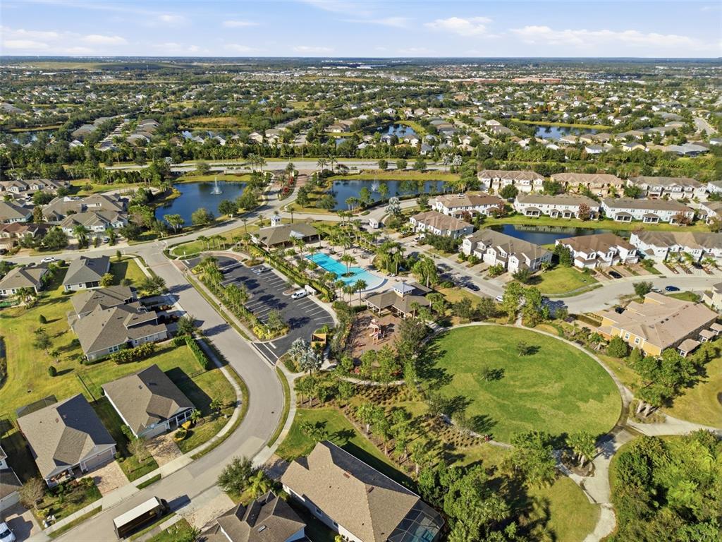 5232 Bentgrass Way Bradenton, FL 34211 - Photo 54 of 57 an aerial view of residential houses with outdoor space