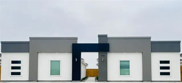 a view of a building with many windows