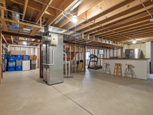 a view of a storage room