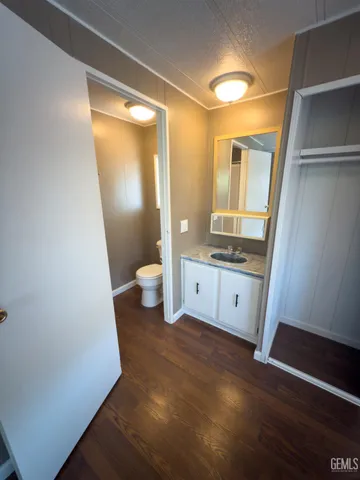 a bathroom with a sink and a toilet