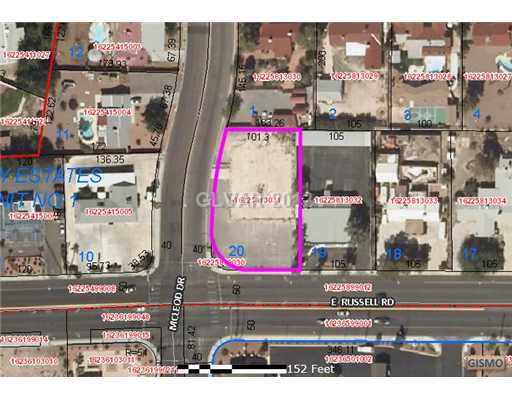 3016 East Russell Road Las Vegas, NV 89120 - Photo 10 of 10 Property Photo. Map of Parcel.