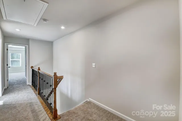 a view of an entryway with stairs