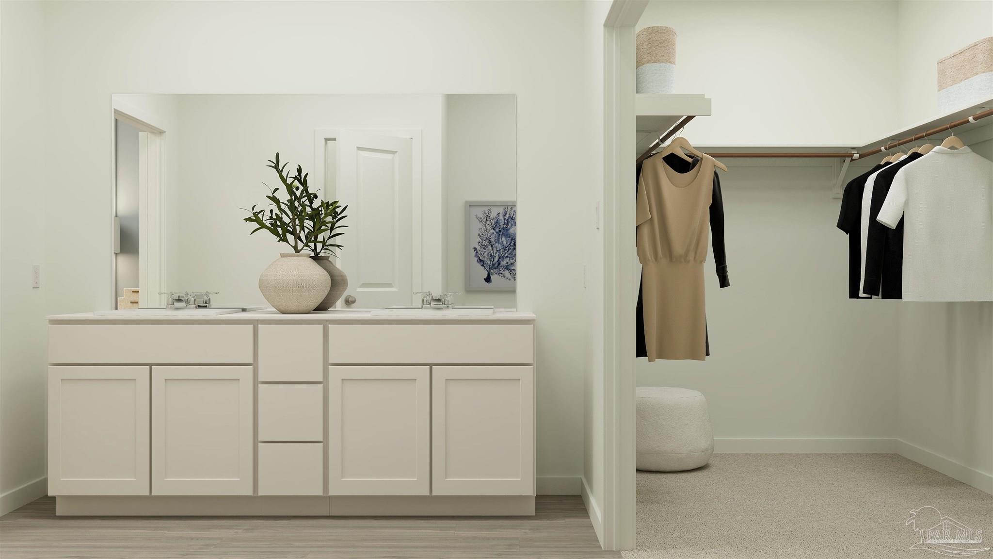 4770 Bald Eagle Road Pace, FL 32571 - Photo 11 of 21 a bathroom with a sink and mirror