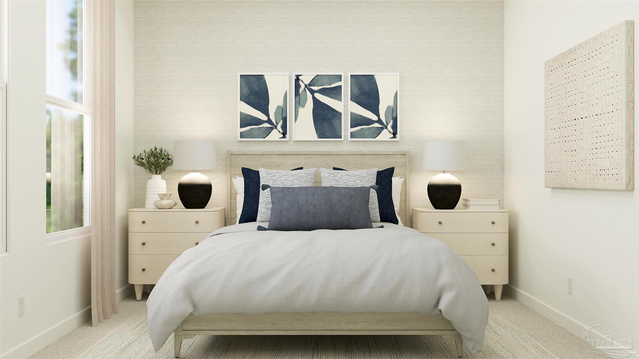 4770 Bald Eagle Road Pace, FL 32571 - Photo 18 of 21 a bedroom with a bed and a painting on the wall