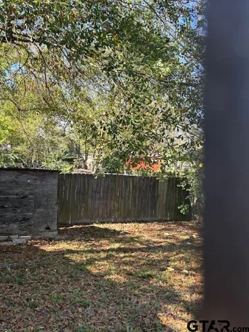 a backyard of a house