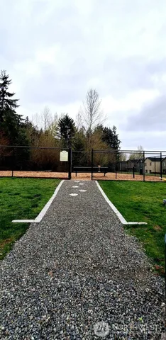 a view of outdoor space with garden