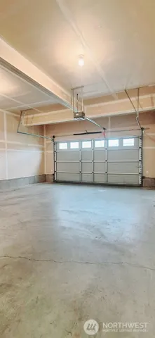 a view of a garage