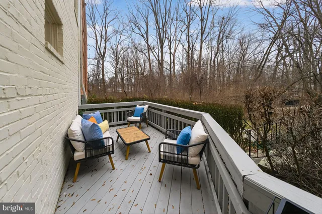 a view of chairs in roof deck