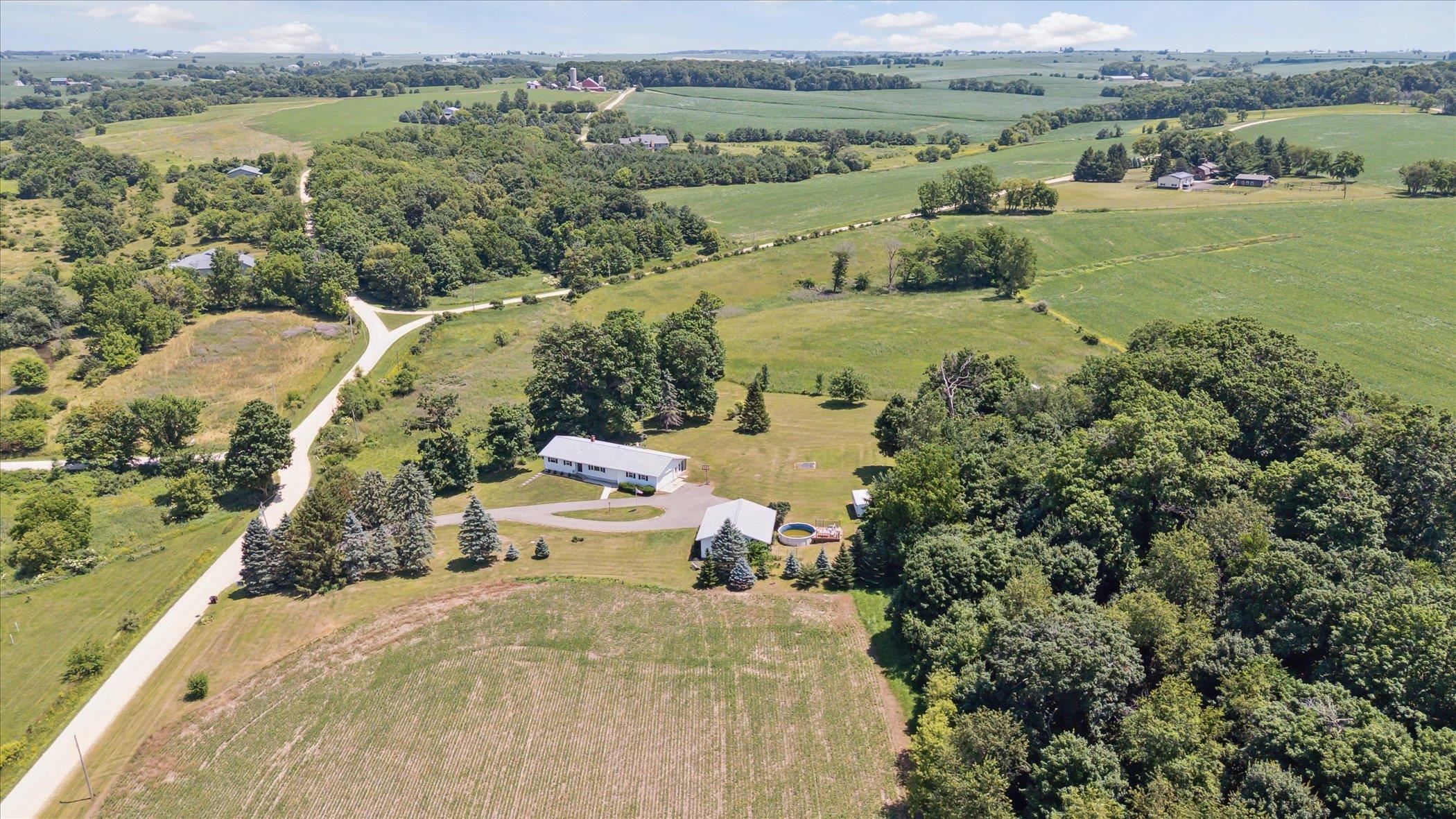 505 East State Line Road Orangeville, IL 61060 - Photo 53 of 58 an aerial view of a house with a yard
